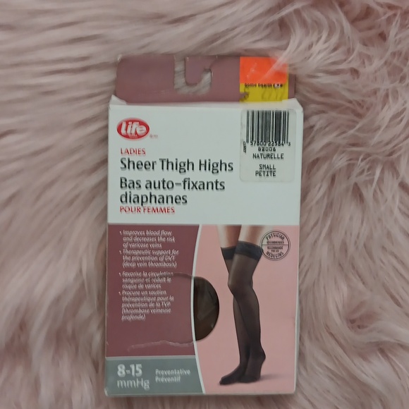 Brand New LIFE LADIES SHEER COMPRESSION THIGH-HI'S-S - Picture 1 of 8